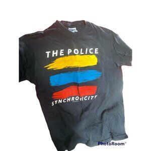 The POLICE Vintage SYNCHRONICITY Concert Tee - Authentic 1983 Tour T-Shirt